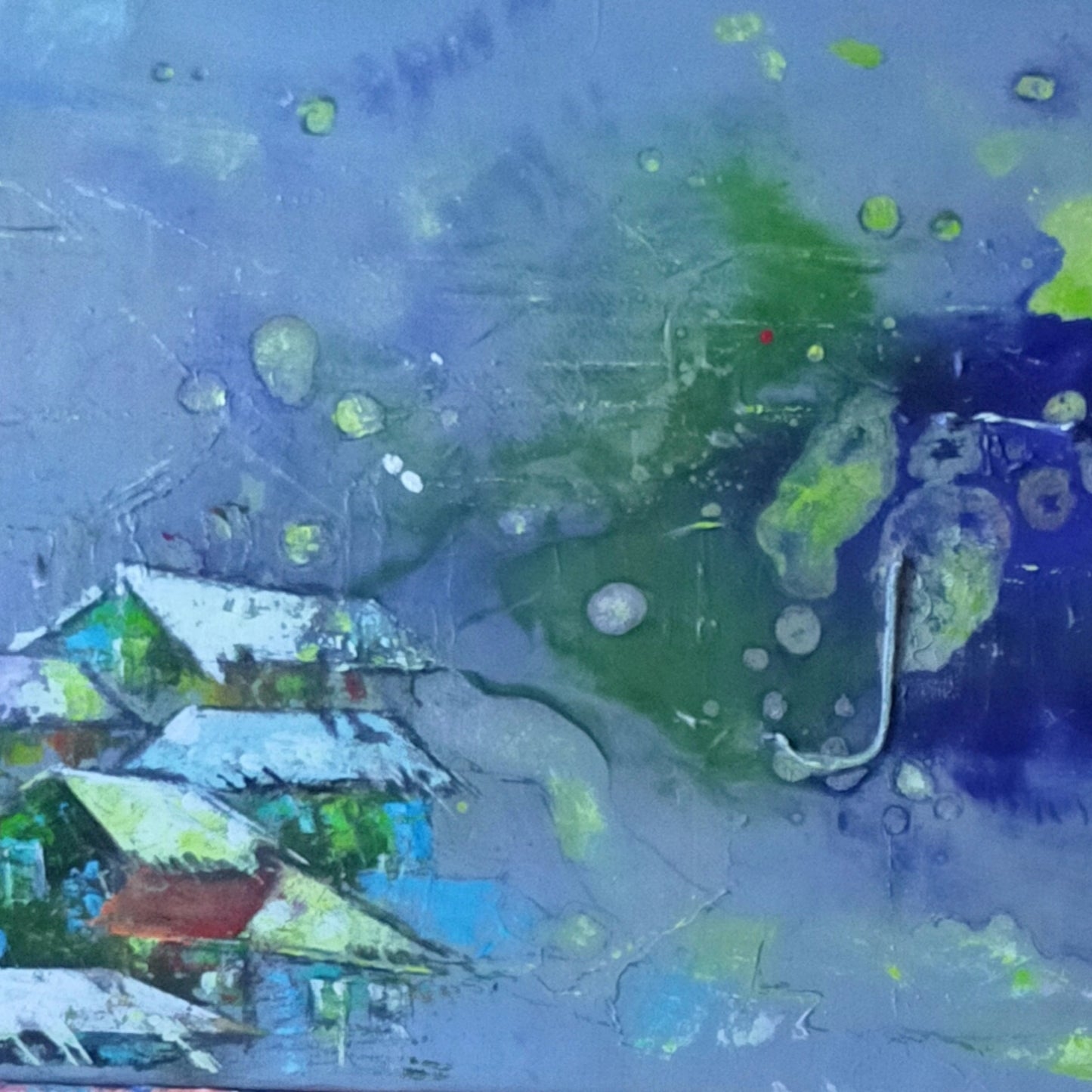 A Village at Sun - Set - Art Gllry - Ima Amu